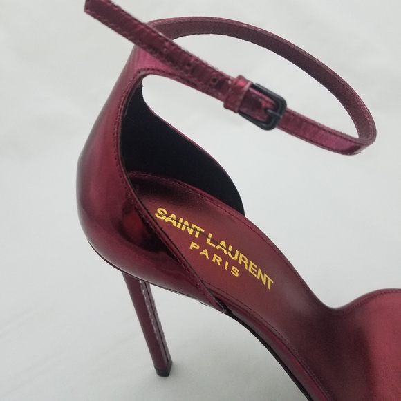 Saint laurent amber heels 37 red purple - Picture 3 of 9